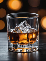 Photo Of Whiskey In A Shot Glass With Ice