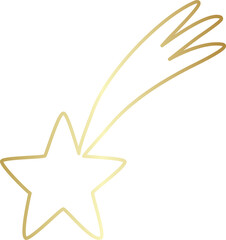 Golden stars icon drawing