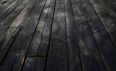 Aged Burnt Wood Surface