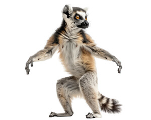 Obraz premium Ring lemur catta with shocking expression