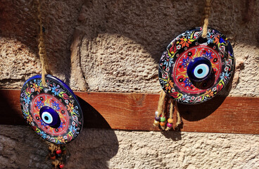 Oriental pendant blue amulets from the evil eye 