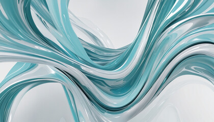liquid silk ribbons frozen in an abstract futuristic 3d texture isolated on a transparent background