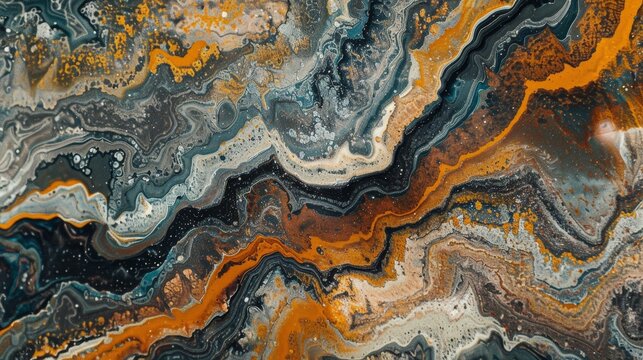 Abstract swirl patterns in earthy tones