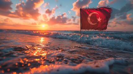 Background photo for Turkey national day - obrazy, fototapety, plakaty