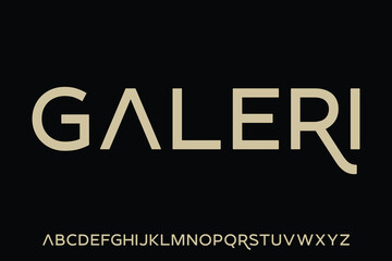 Luxury clean display font vector