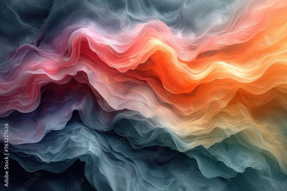 Poster abstract textures blending harmoniously in a mesmerizing composition