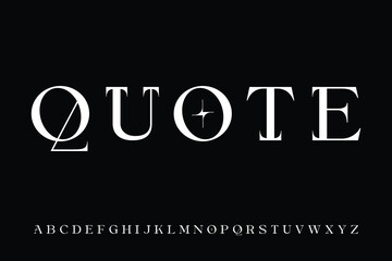 Obraz premium Luxury vintage display font vector