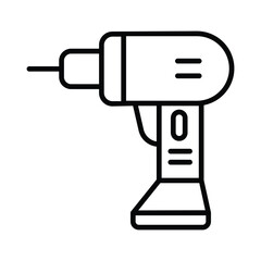 Drill icon editable stock vector illustration