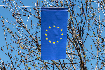 Sarajevo displays EU flags on the streets in hopeful anticipation of accession talks
