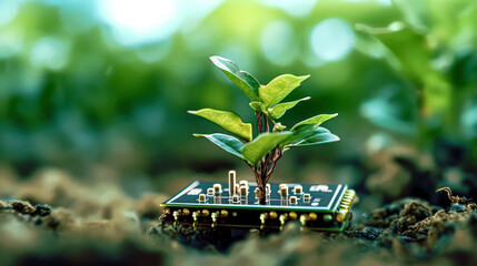 Embracing green computing and CSR in IT ethics - obrazy, fototapety, plakaty