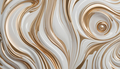 Rose gold and gold and white fabric background 