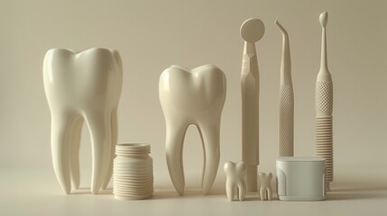 Dental Implant and Various Teeth Prosthetic Devices for Oral Healthcare and Procedures