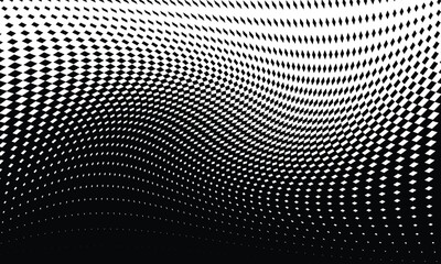 Abstract halftone black dotted on white background, vector file