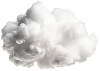 Fototapeta premium Fluffy cloud with transparent background