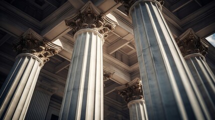 Modern architecture integrates Doric column blending past with present