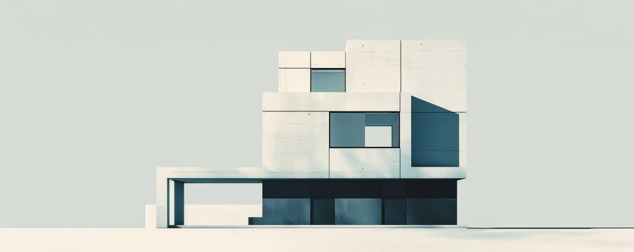 Minimalist architectural structure