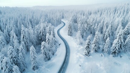 landscape with snow