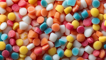 Fototapeta na wymiar Many sweet colorful candies