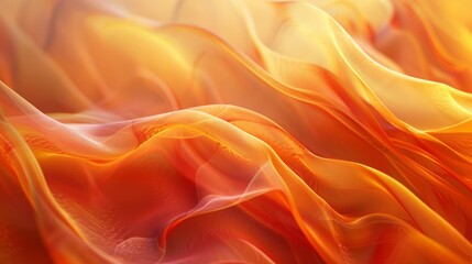 Abstract background. Beautiful dancing abstract shapes and bright orange colors