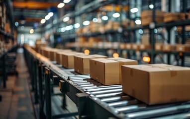 Efficiently managing packaging and transportation of products, illustrating the logistic planning and organization of stock.