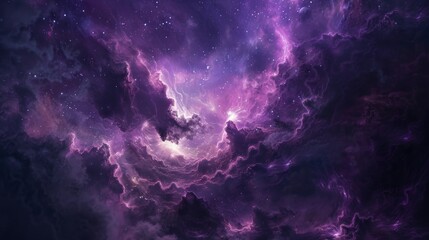 Vibrant galactic nebula