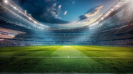 Foto op Canvas Showcase of international sports tournaments in stadiums powered by natural resources. © WARIT_S