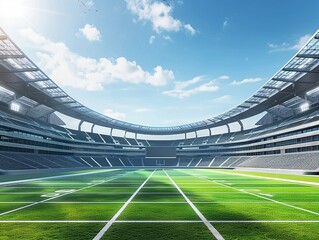 Sports venues setting a global example with sustainable infrastructure and green practices.