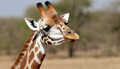 A Giraffe With Its Tongue Stretched Out Tasting Upscaled 2