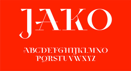 Unique Luxury Vector Font