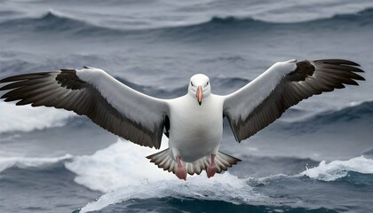 An Albatross With Its Wings Outstretched Riding T Upscaled 5