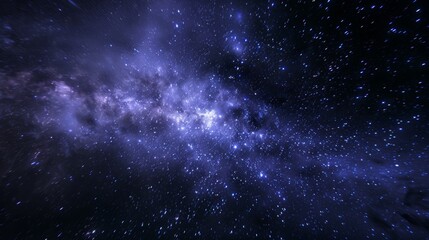 Fototapeta na wymiar Starry night sky with visible galaxy