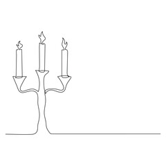 Continuous line drawing candle vector illustration design
Coloring page for kids white Halloween candles vector illustration,
