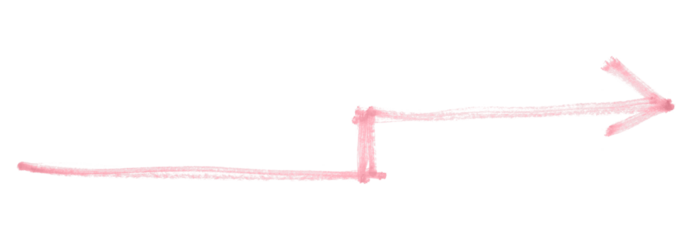 pink arrows isolated on transparent background