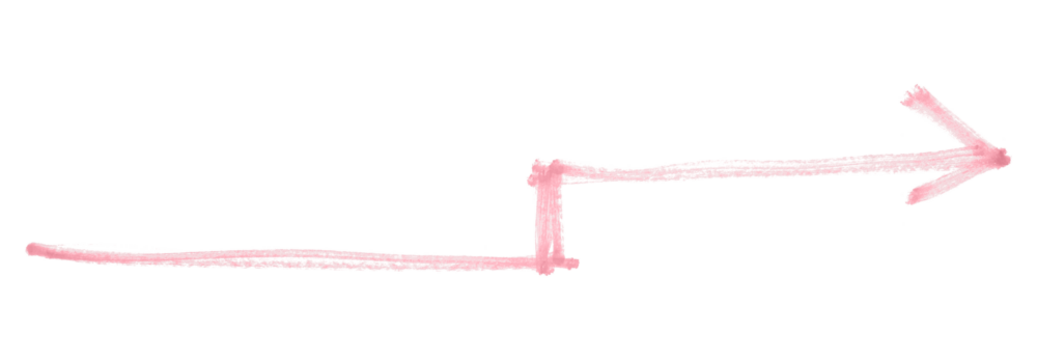 pink arrows isolated on transparent background