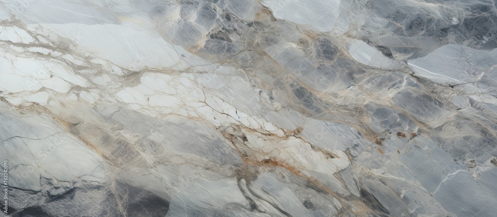 Canvas Prints An artistic closeup of a marble texture resembling a landscape with rock outcrops and water features, resembling fur or wood grain patterns