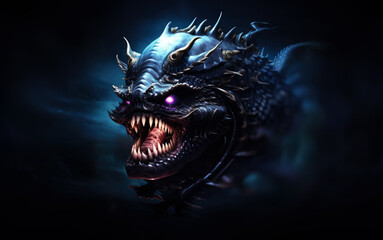 Obraz premium Deep sea monster.