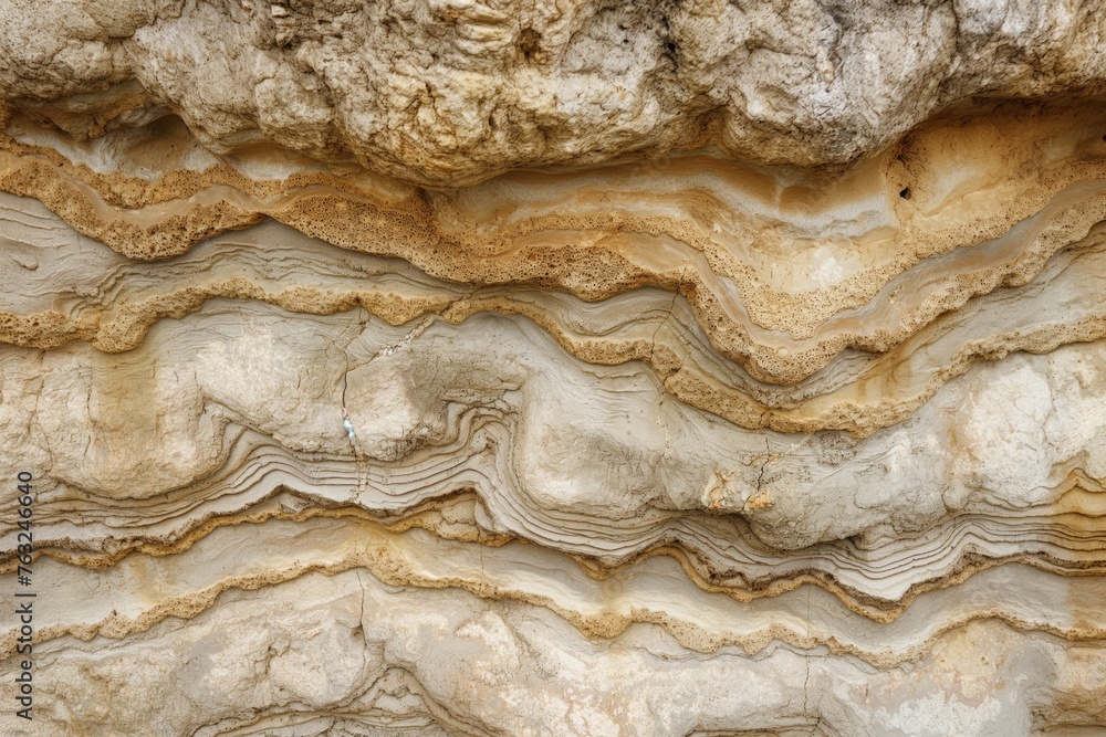 Poster high-resolution image showcasing the detailed layers and patterns of sedimentary rock