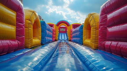 inflatable bounce house - 763248064