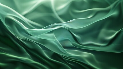 Fototapeta premium Illustration of a tranquil green waves texture, perfect for creating calming wallpapers.