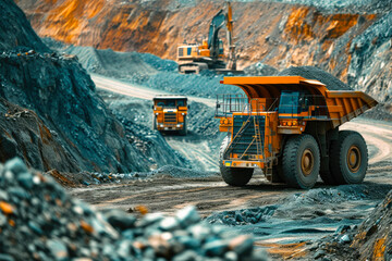 Industrial Mining Machinery at Work
