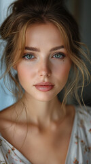 Naklejka premium Portrait of a beautiful woman