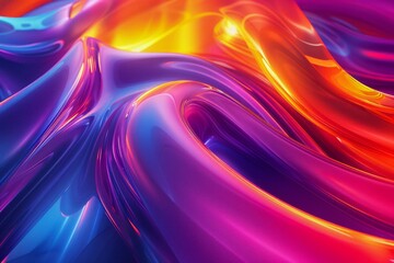 Vibrant Abstract Liquid Swirl Patterns in Vivid Blue, Purple, and Orange Hues for Dynamic Backgrounds