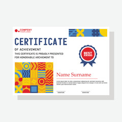 Obraz premium modern certificate template