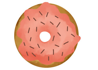 Donut watercolor