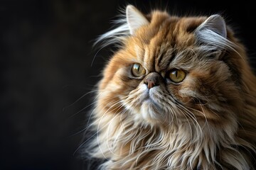 portrait of a persian cat. white cat