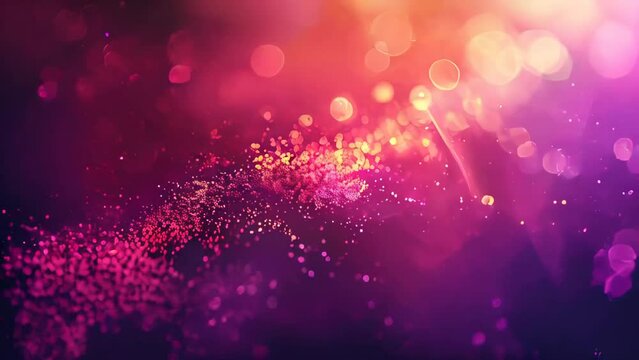 Abstract background with bokeh defocused lights. Vector Illustration