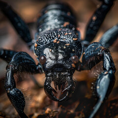 Scorpione macro.