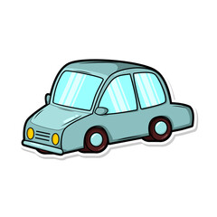 cartoon cute car transportation illustration art