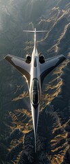 Delve into the world of aerodynamics with a fresh perspective, focusing on the design principles that govern the functionality of aircraft and spacecraft surfaces  - obrazy, fototapety, plakaty