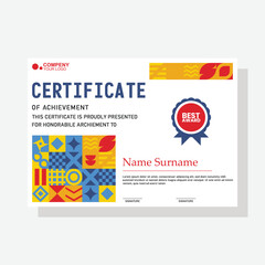 Fototapeta na wymiar modern certificate template